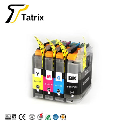 Tatrix LC673 Compatible Color Ink Cartridge LC673 for Brother MFC-J2320 MFC-J2720 LC673 673