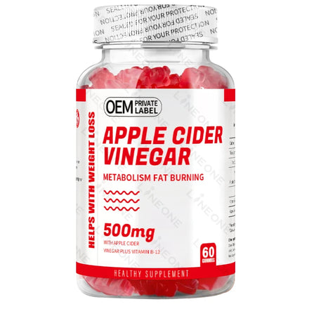 OEM/ODM Apple Cider Vinegar Gummies - Natural Energy Supplement ACV with Mother with Vitamin B12
