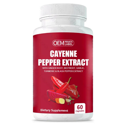 Private Label Cayenne Pepper Capsules Super Extract Cayenne Pepper Extract Capsules