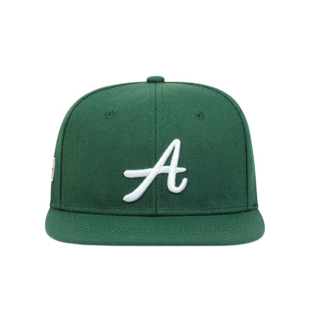 Customizable Classic Green Baseball Caps White Embroidery Los Angeles Patch Sporty Common Flat Brim Hat Featuring Custom Logo