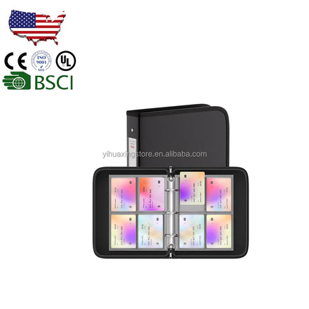 Overseas Stock Waterproof and Fireproof Sports Trading Card Binder Collection Anime Card Star Card Storage Album