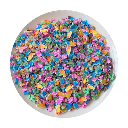 Summer Sprinkles Polymer Clay Slices Sea Ocean Marine Themed Fish Sprinkle Flakes Slice for Nail Arts Slime Supplies DIY