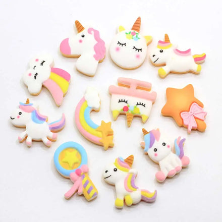 Cute Unicorn Flat Back Resin Beads for Necklace Making Jewelry Making Phone Cases Decoration