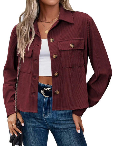 Retro Round Neck Striped Jacket for Women Autumn Petite High-end Socialite Heiress Short Top