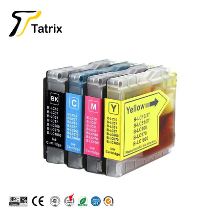Tatrix Brother LC960 LC970 LC1000 Germany Warehouse Spot Compatible Ink Cartridge for DCP-130C 150C MFC-235C 240C 260C