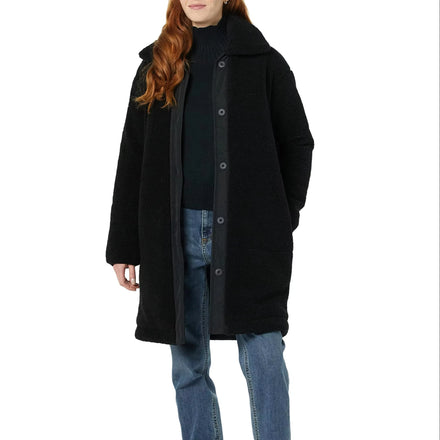2025 New Korean Vintage Style Women's Coat Mid-Length Overcoat Zipper Loose Fit Versatile for Autumn Winter