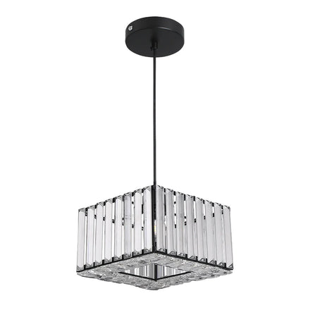 Modern Rectangle-shaped Pendant Lamp for Hotel Bar Home Dining Room Warm White 3000K Light AC Decorative Chandelier Hanging