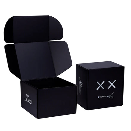 Custom Corrugated Cardboard Shipping Box Mailer Packing Paper Box for Apparel T-shirt Sock Underwear Tie Hat with Your Own logo