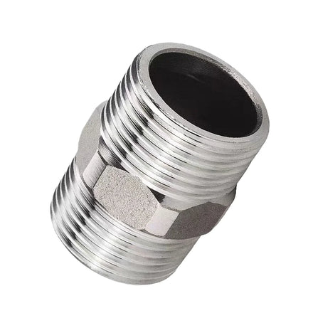 High Quality 50mm Casting Steel Hex Male Stainless Steel Pipe Fittings Smooth ASTM BSPT Threaded NPT 304/316 Stainless Steel