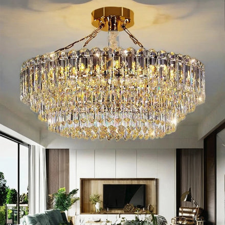 Luxury Crystal Chandelier for Living Dining Bedroom New Scandinavian Hanging Post-Modern Personality Simple Creative Set