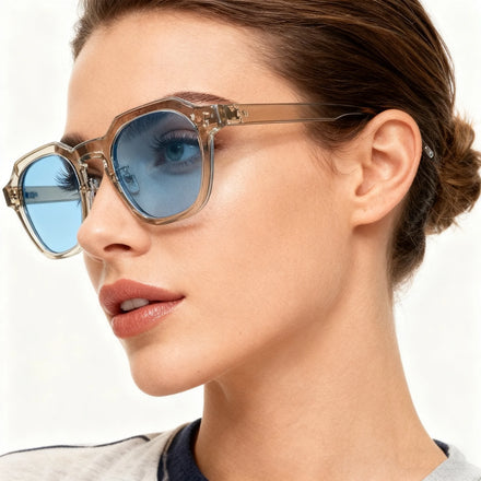 TR90 Retro Frames Lightweight Durable Sunglasses with Polarized UV Protection in Style