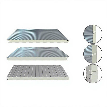 100mm PU Sandwich Cold Room Panel for Food Storage Steel Material for Hotels-Algeria