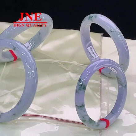 Exquisite Workmanship No Crack Violet Positive Ring Jade Bracelet Myanmar Jade Natural a Type Factory Wholesale