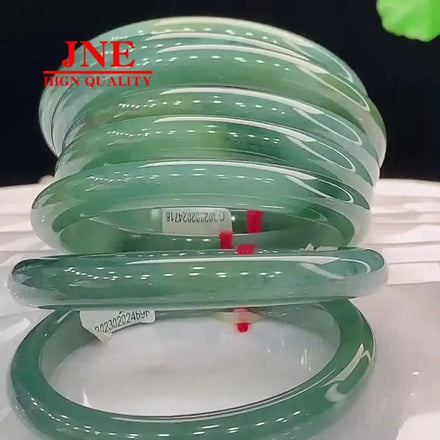 Wholesale Natural White A- Type Jade Delicate Non-crack Positive Ring Jade Bracelet