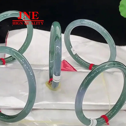 Wholesale Natural White A- Type Jade Delicate Non-crack Round Jade Bracelet