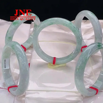 Natural Myanmar A- Type Jade Bright Color No Crack Positive Circle Jade Bracelet Wholesale