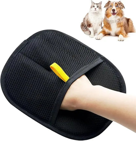 Double Sided Reusable Electrostatic Pet Hair Remover Gloves Manual Style Cat & Dog Hair Removal Grooming Mitt for Couch