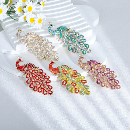 Weiman Fashion Kon Peacock Brooch Stylish Alloy Material Children's Jewelry for Weddings Parties Engagements Plating Processing