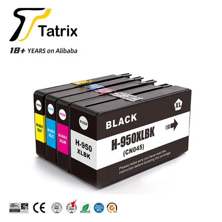 Tatrix hp 950xl 951xl Germany Warehouse Spot CN046AN Compatible Ink Cartridge for Officejet Pro 8620/8630 /8615/8625
