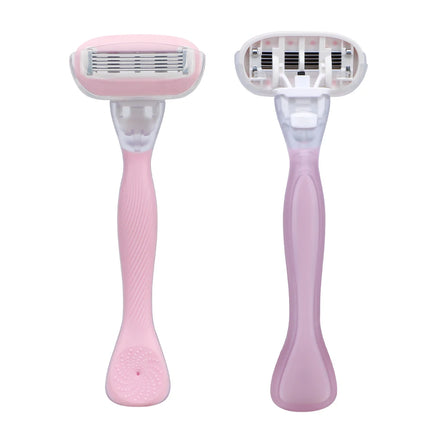 Pink Women Body Razor Open-flow Razor Blade for Shaving Hair Removal Lady Razor