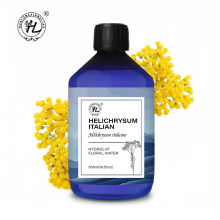 Helichrysum Italicum Hydrosol - Hydrolat for Skin Face Diffuser - 100 Pure Natural Floral Water Steam Distilled | 500mL
