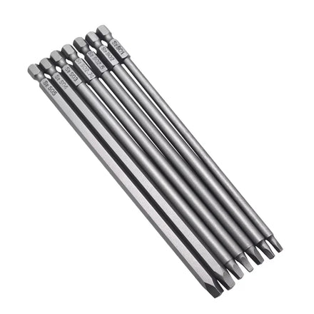 Square Head Screw Tip Screw Bit Phillips PH0 PH1 PH2 PH3 Torx T6 T9 T20 100mm 120mm 150mm 180mm 200mm for Auto Screw Drilling