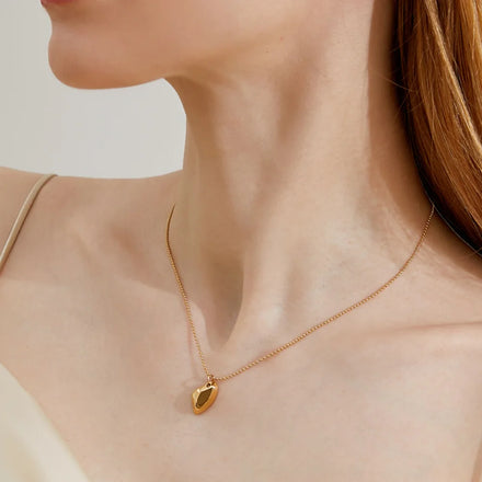 Fashion Jewelry Minimalist Irregular Chain Necklace Gold Stainless Steel Pendant Necklaces for Women Daily Wear