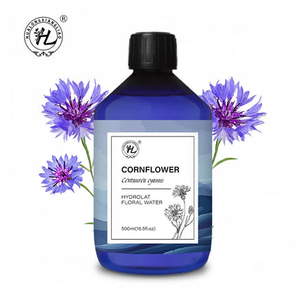 Cornflower Hydrosol - Hydrolat for Eye Hair Face Diffuser - 100 Pure Natural Floral Water Steam Distilled | OEM 500mL