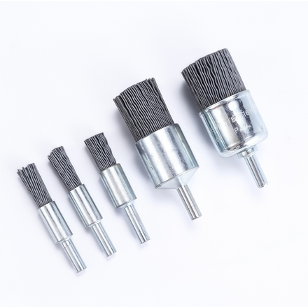 Miniature Flexible Silicon Carbide Abrasive Nylon Wire End Brushes Industrial DIY Wire Tube Pipeline Cleaner Polishing Function