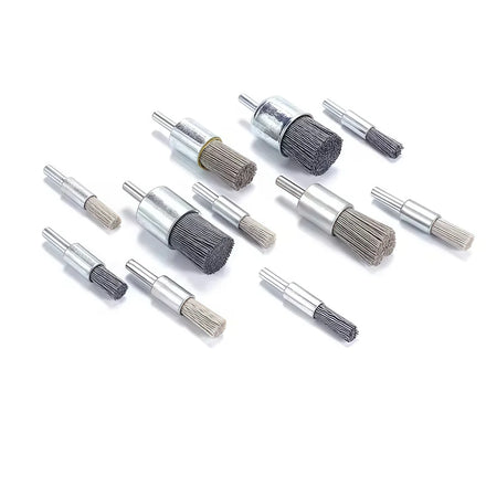 DIY Industrial CNC Machine Brush Pen-Shaped End Brushes Polishing Residues Removal Cleaning Deburring Nylon OEM Customizable
