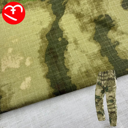 Russian FG Jungle Ruins Camouflage Fabric 50% Nylon 50% Cotton Waterproof Printed Tactical Plaid Tear-Resistant for Jacket Pants