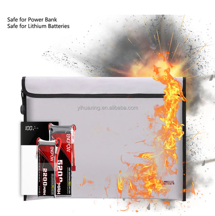 YHX Emergency Fire Barrier Bag for Charging Devices CE UL-94 Certified Explosion Isolation Bag