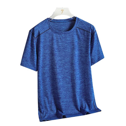 Oem logo Design Men's Polyester Half-sleeved Breathable Quick-drying Clothing Sports Active Boys Fitness Large Cloth T Shirt