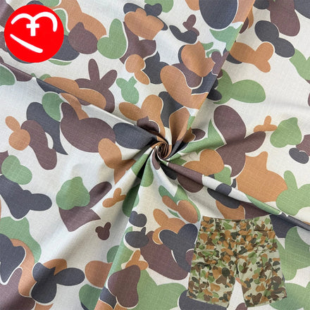Manufacturers Australian DPCU Camouflage Fabric 50% Nylon 50% Cotton Waterproof Plaid Printed Camouflage Fabric for Clothing