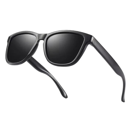 Command the Road in Style Men's Polarized Square Sunglasses Day Night Driving Ready
