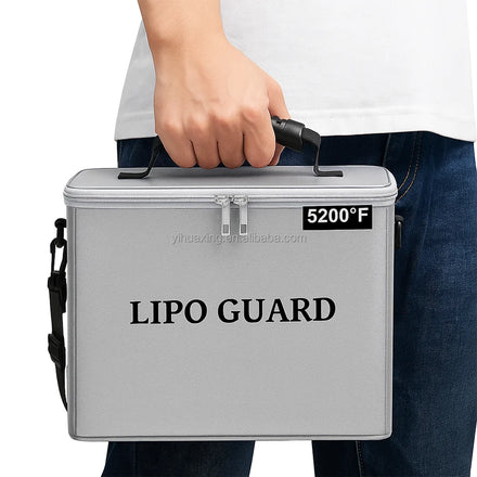 YHX Customized Fireproof Safety Battery Pack 9.8*8.8*5.5inch Explosion-proof Outdoor Mobile Power Portable Bag