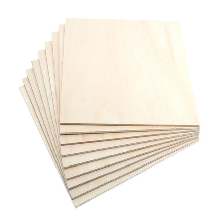 Birch/Poplar/Pine/Basswood Laser Cutting Plywood Strong Toughness 1mm-20mm for Laser Cutting Diy Model Craft Puzzle Toys