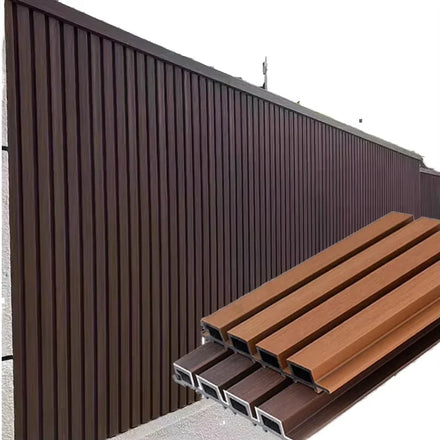 Modern Design WPC Composite Wall Panels Indoor Outdoor Fireproof Environment Friendly Entertainment Exterior Wall Panels Direct