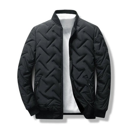 OEM Custom logo Embroidery Printed Design Autumn New Men's Cotton Coat Korean Style Short Stand Collar Light Feather Jacket