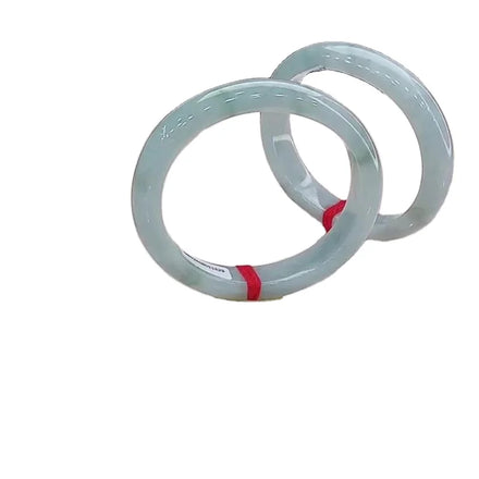 Myanmar Natural A- Type Jade Ice Moisturizing Transparent Ice Bean Color Imperial Concubine Jade Bracelet Jewelry Ornament