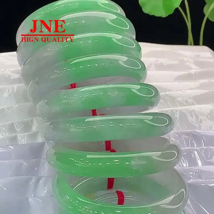 Myanmar B- Type Jade Exquisite Workmanship Type Water Positive Circle Jade Bracelet Wholesale