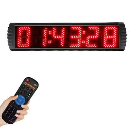 GX 5 Inch Indoor Sports Digital LED Clock Single Sided Electronic Chronograph Stopwatch Timer for Semi Indoor Swimming Pools