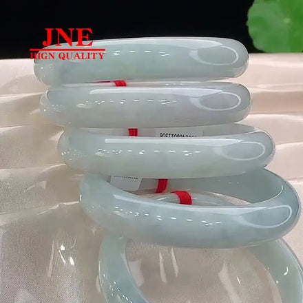 Myanmar Natural A- Type Jade Ice Moisturizing Transparent Bean Color Imperial Concubine Jade Bracelet Jewelry Ornament Wholesale