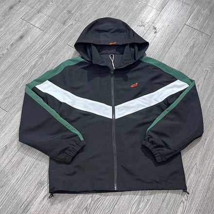 Custom Embroidery Logo Color Block Nylon Windbreaker Sports Jackets Men's Casual Jacket for Winter