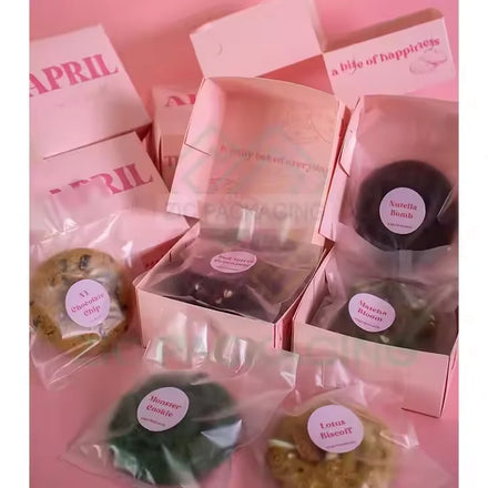 Eco Friendly Customized Sushi Cake Pastry Bakery Cookie Plastic Bag Wrapping Packaging Brownie Paper Packing Box with Sauce Dip