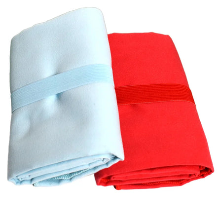 China Factory Customizable Printed Sports Towel with Elastic Band Colorful Microfiber Wiping Sweat From the Sports World