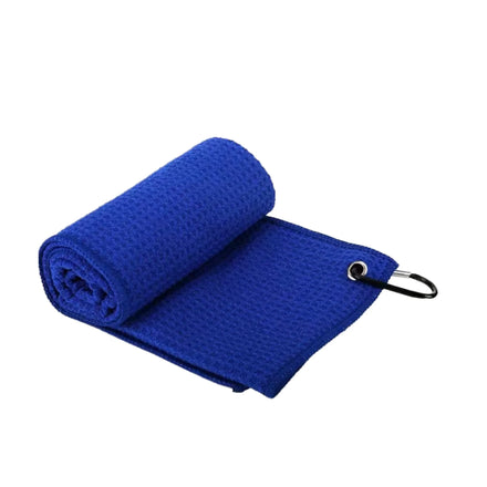 Wholesale 12'' X 12'' Waffle Microfiber Golf Towel with Easy Hanging Clip Ready Ship Sports Pattern for Golf Bag Woven Technique