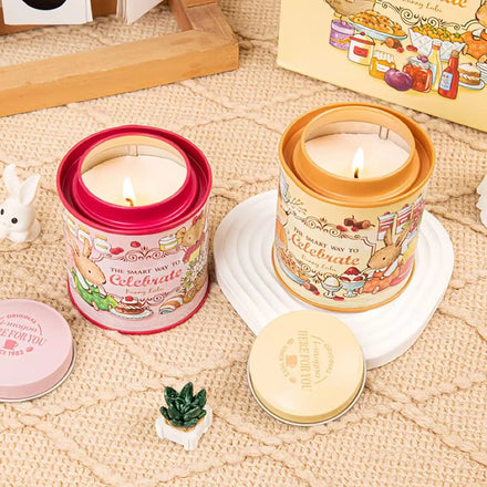 Hot Selling Modern Christmas Holiday Supplies Handmade Santa Claus Clocks Soy Wax Aromatherapy Candles Wholesale Christmas