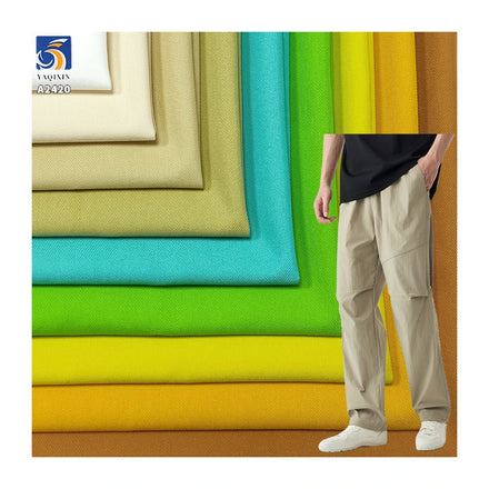 A2420 220g/m² 70% Cotton 30% Nylon Double-Sided Twill Fabric Windbreaker Jacket Wear-Resistant Crisp Twill Cotton Fabric