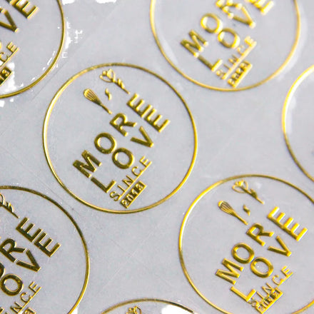 Custom Printed Durable Vinyl Logo Transfer Sticker Clear 3D Metal Sticker Foil Stamping Hot Silver UV Transfer Sticker